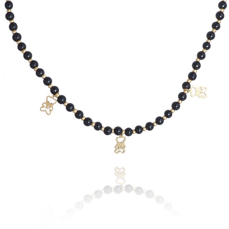 Naszyjnik Stal Szlachetna Pozłacana 14K Złotem Nst2055