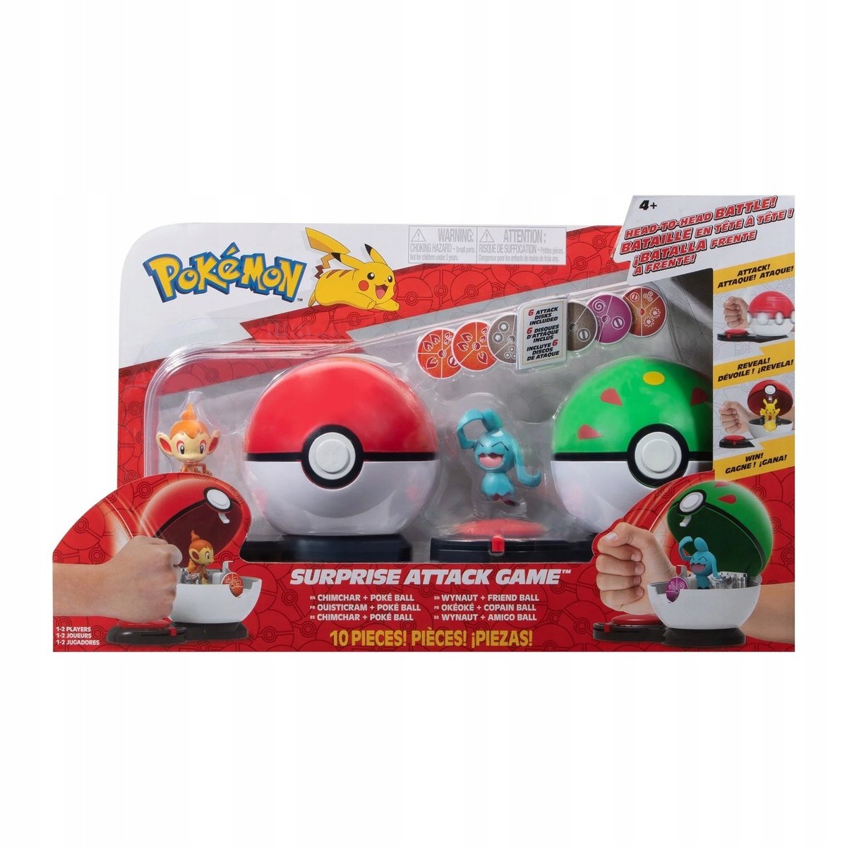 Pokemon bitwa Wynaut z Friend Ballem, gra bitewna