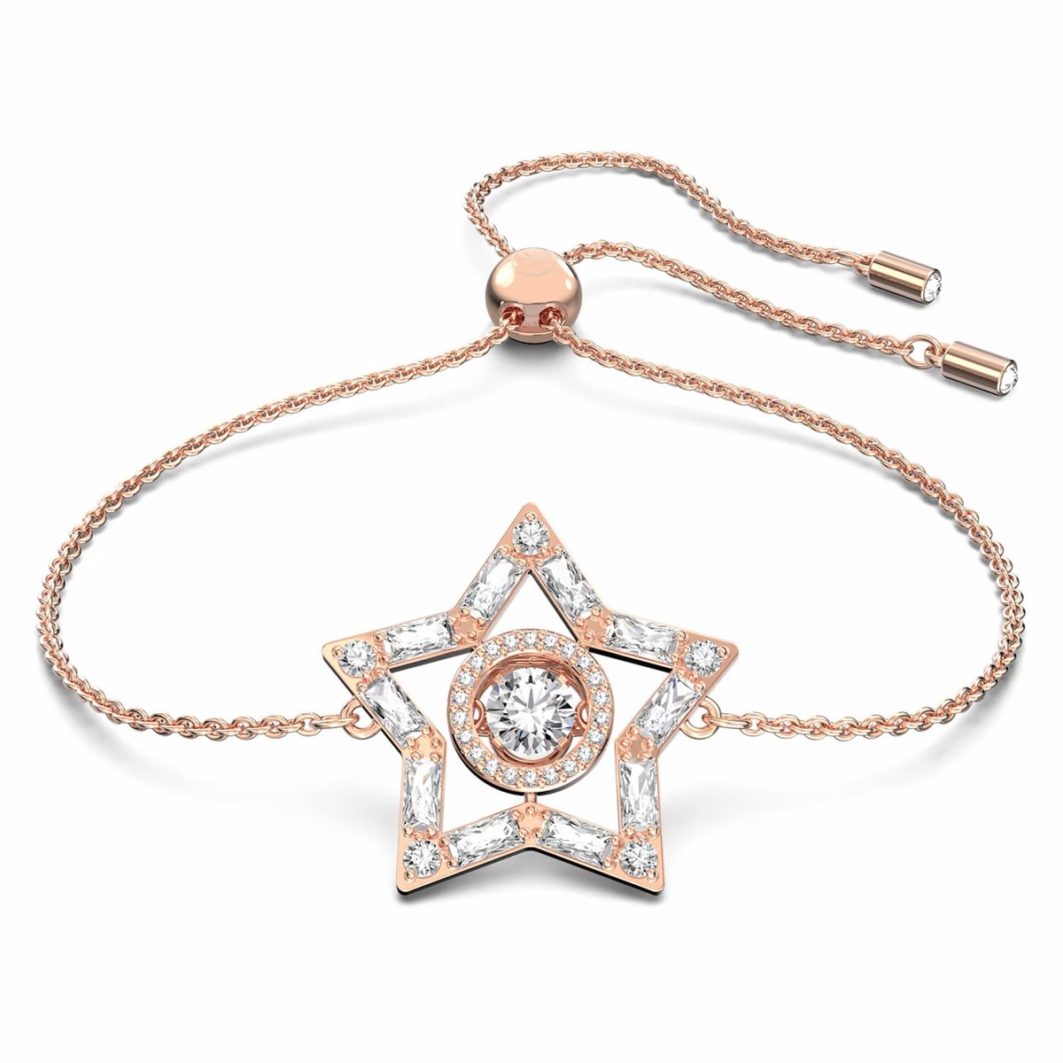 Bransoletka Swarovski - Stella White, Rose Gold 5617882