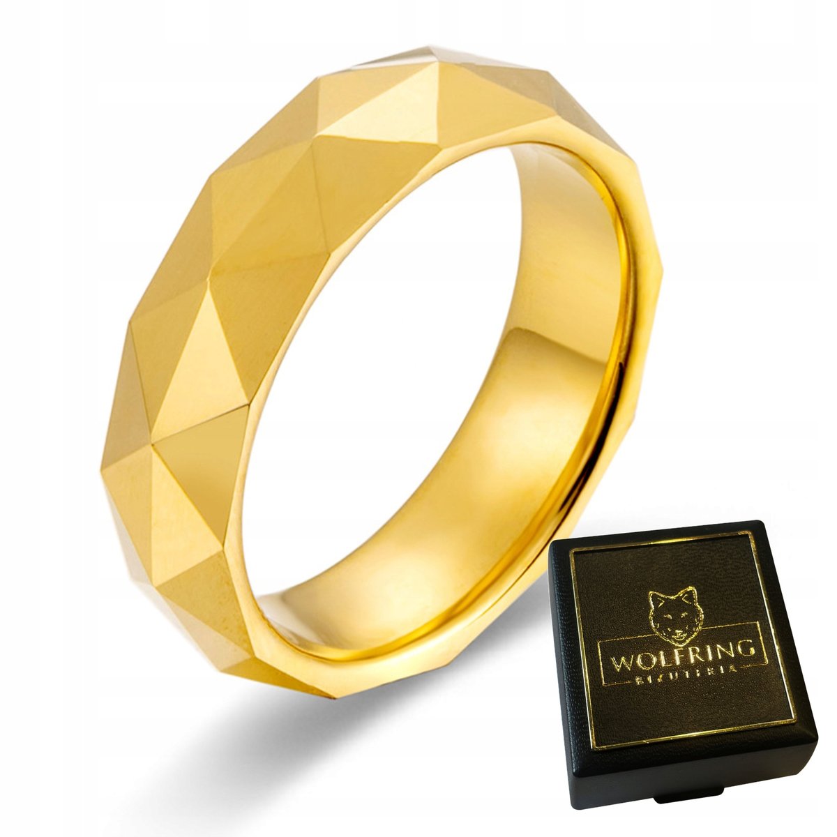 OBRĄCZKA PIERŚCIEŃ z Wolframu WOLFRING EU25 US11