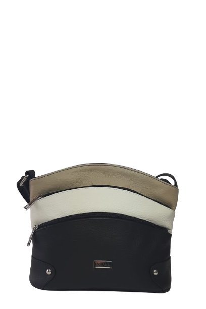 Elegancka skórzana szara listonoszka DAN-A