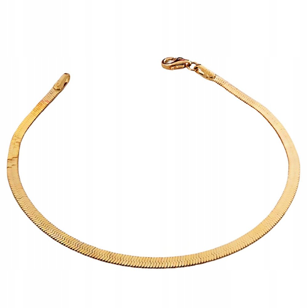 Złota bransoletka 585 taśma na prezent elegancka żmijka na prezent 14kt