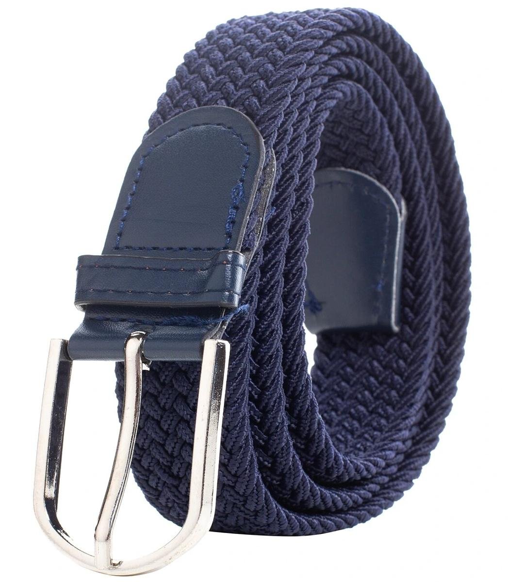 Casualowy damski pasek 3 cm pleciona taśma