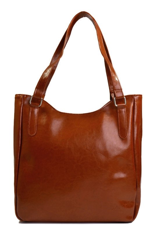 Shopperka skórzana duża damska