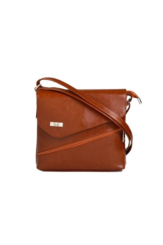 Brązowa listonoszka ze skóry DAN-A