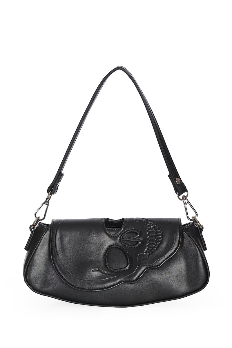 torebka BANNED - SKULL BLACK