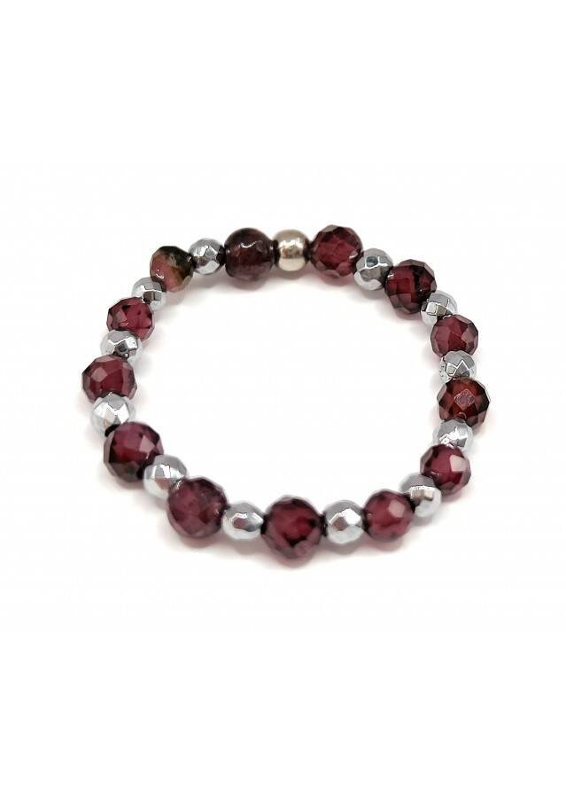 Pierścionek GRANAT 925