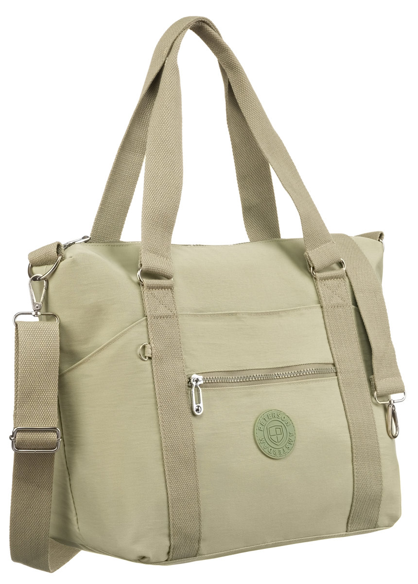 Duża torba miejska pojemna shopperka damska sportowa PETERSON