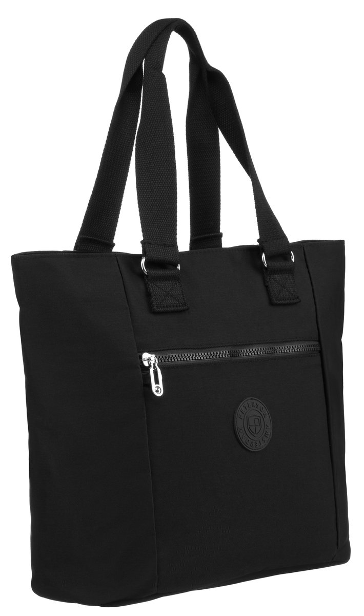 PETERSON torba damska miejska duża shopper bag sportowa na ramię czarna