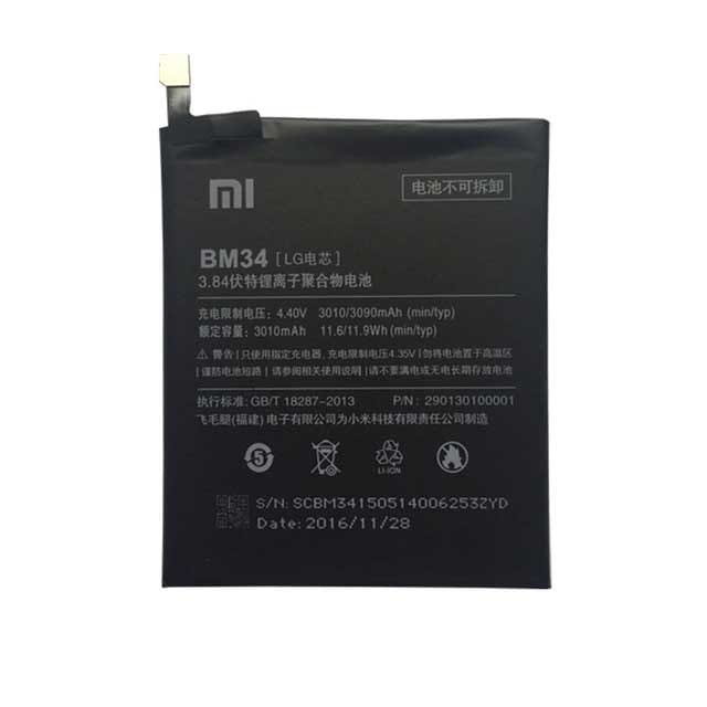 Bateria XIAOMI BM34 Mi NOTE PRO 3010mAh