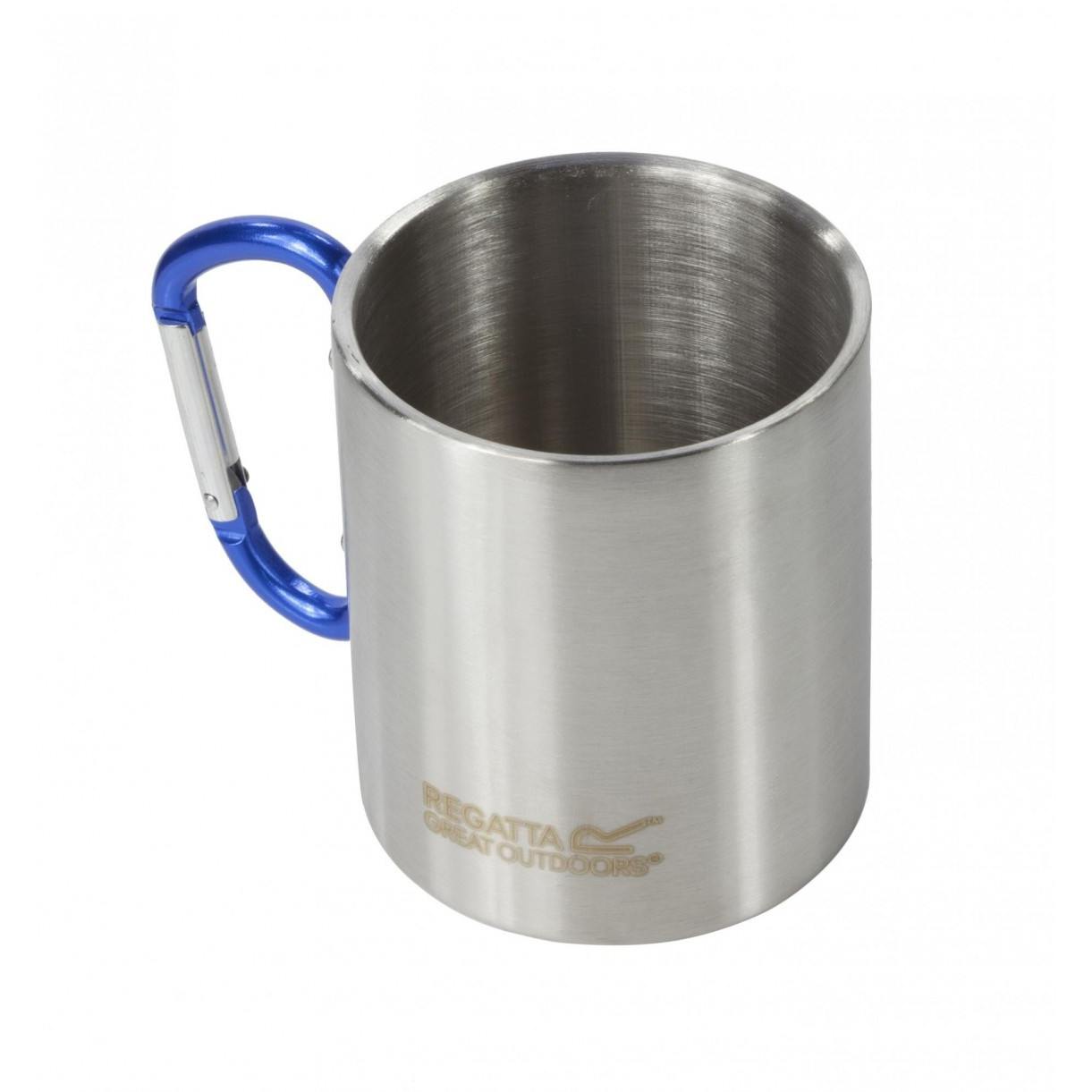 Regatta Steel Mug With Karabiner Handle Silver