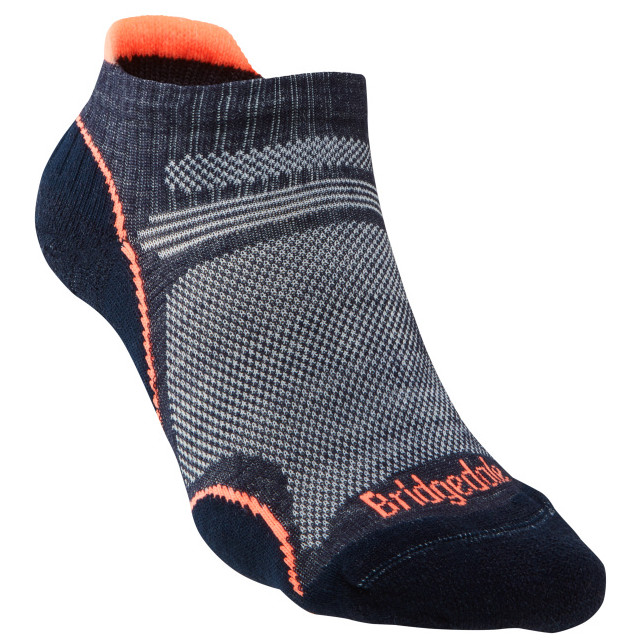Damskie skarpety Bridgedale Hike UL T2 MP Low Women's Rozmiar skarpet: 35-37 / Kolor: szary/pomarańczowy