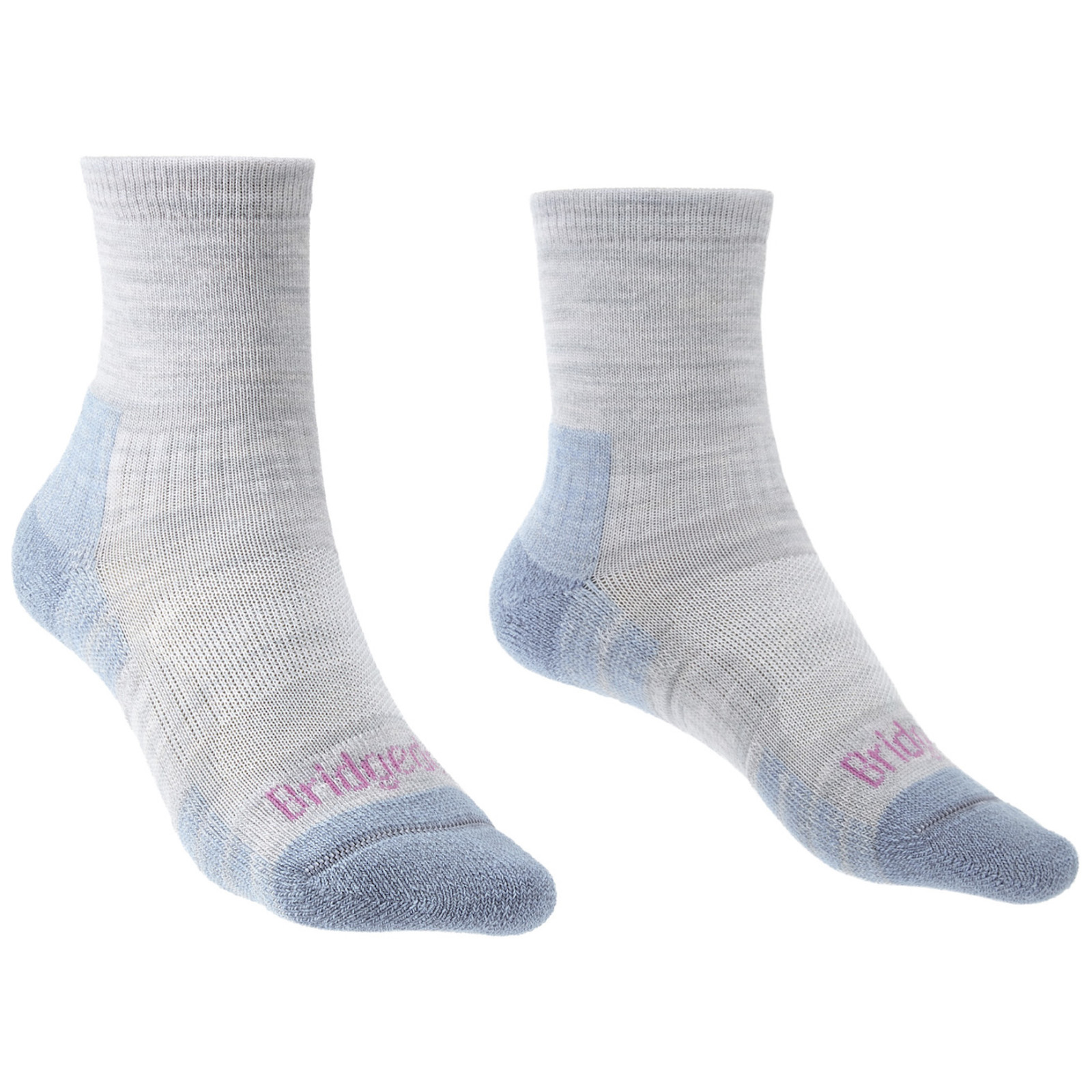 Damskie skarpety Bridgedale Hike LW MP 3/4 Crew Women's Rozmiar skarpet: 35-37 / Kolor: jasnoniebieski