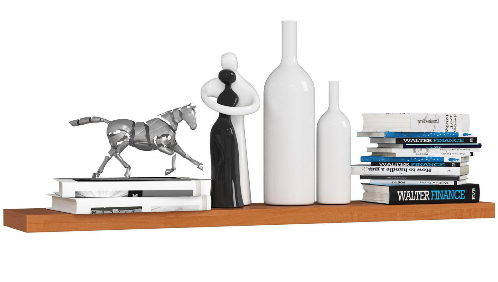 Klasyczna półka na książki olcha G1-A73