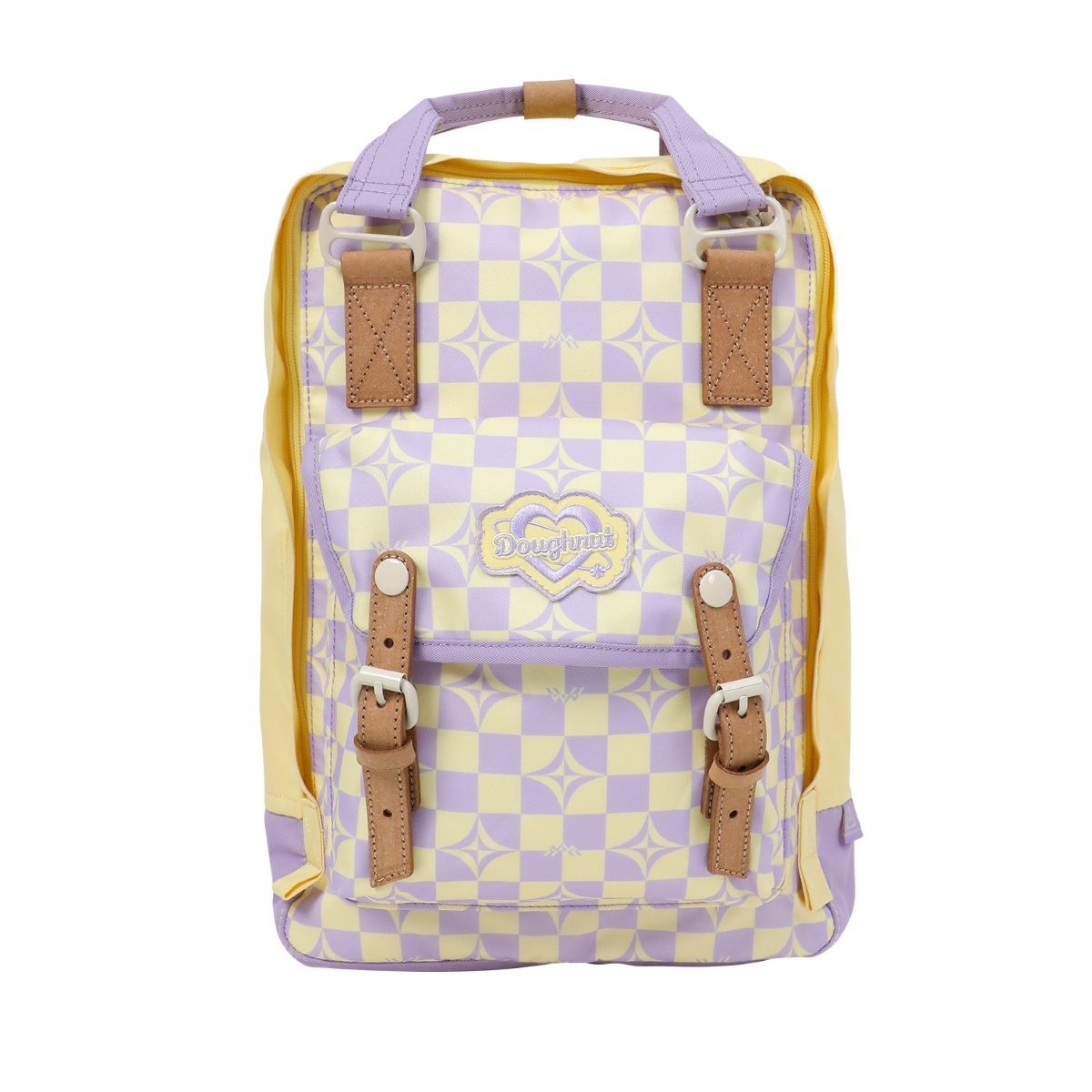 Doughnut, Plecak Macaroon Kaleido Series (16L), D010KD-000194-F, Żółto-fioletowy