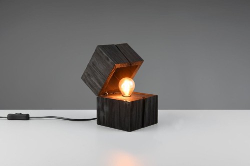 Treasure lampa stołowa 1xE14/2W czarne drewno 514110102