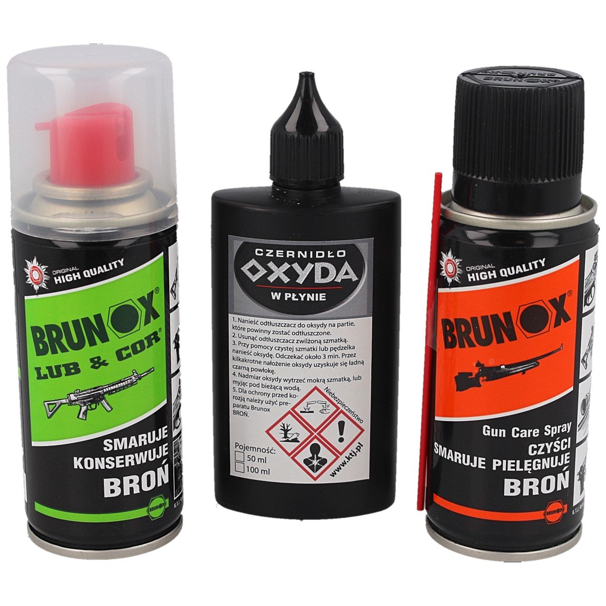 Zestaw do broni Brunox: Lub&Cor, Gun Care, Oksyda (GUN SET2)