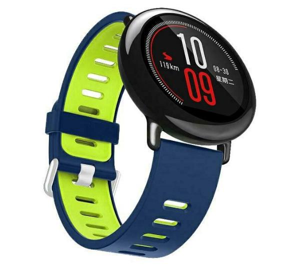 Beline do Watch 22mm Double Color Silicone uniwersalny (niebiesko-zielony)