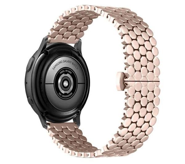 Beline do Watch 20mm Metal Honeycomb uniwersalny (różowo-złoty)