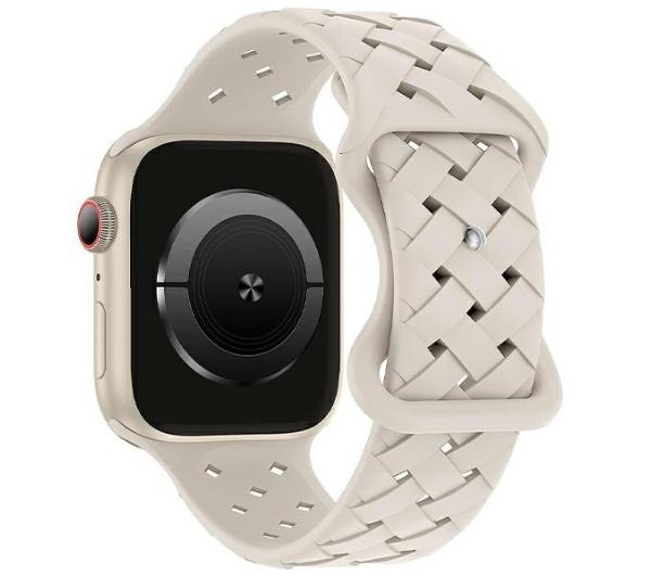Beline do Apple Watch Silicone Woven 42/44/45/49mm (beżowy)