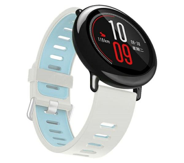 Beline do Watch 20mm Double Color Silicone uniwersalny (biało-niebieski)