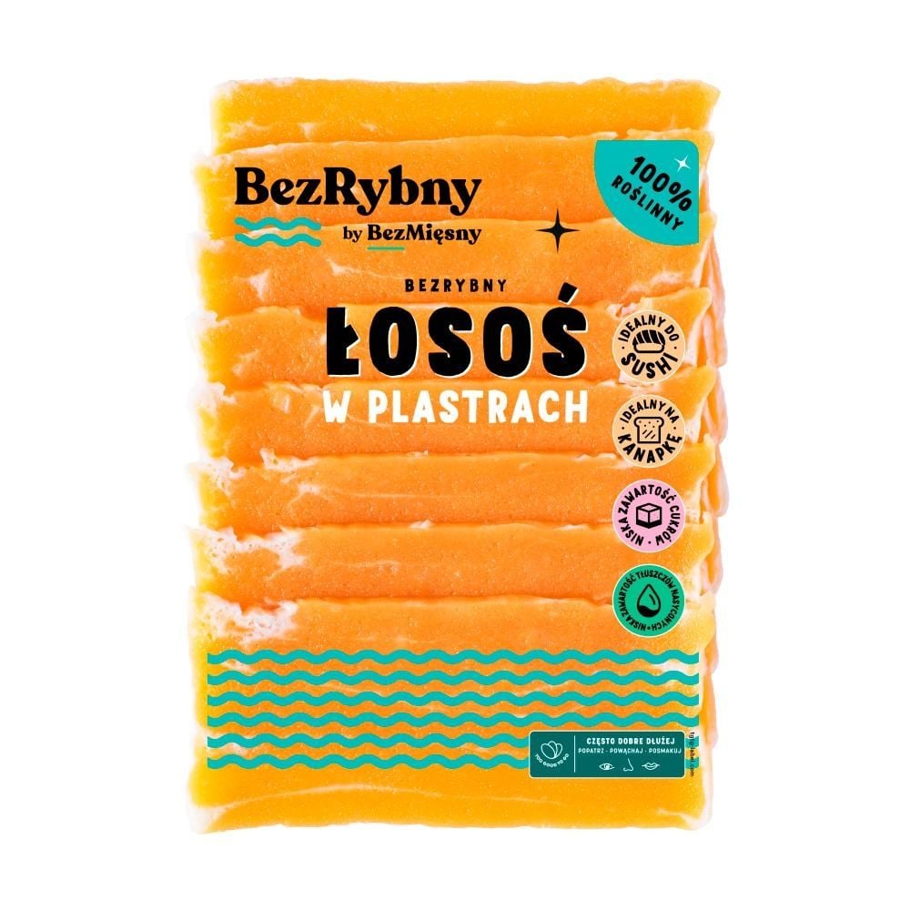 BezRybny Bezrybny łosoś w plastrach 100 g