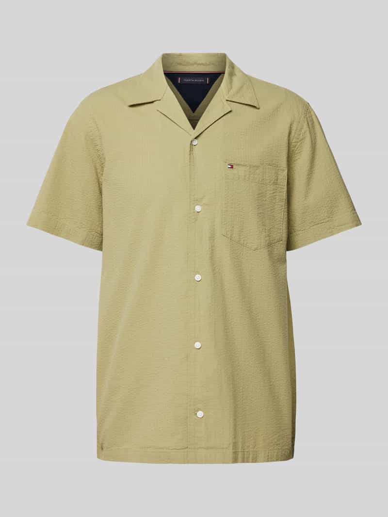 Koszula casualowa o kroju regular fit z wyhaftowanym logo