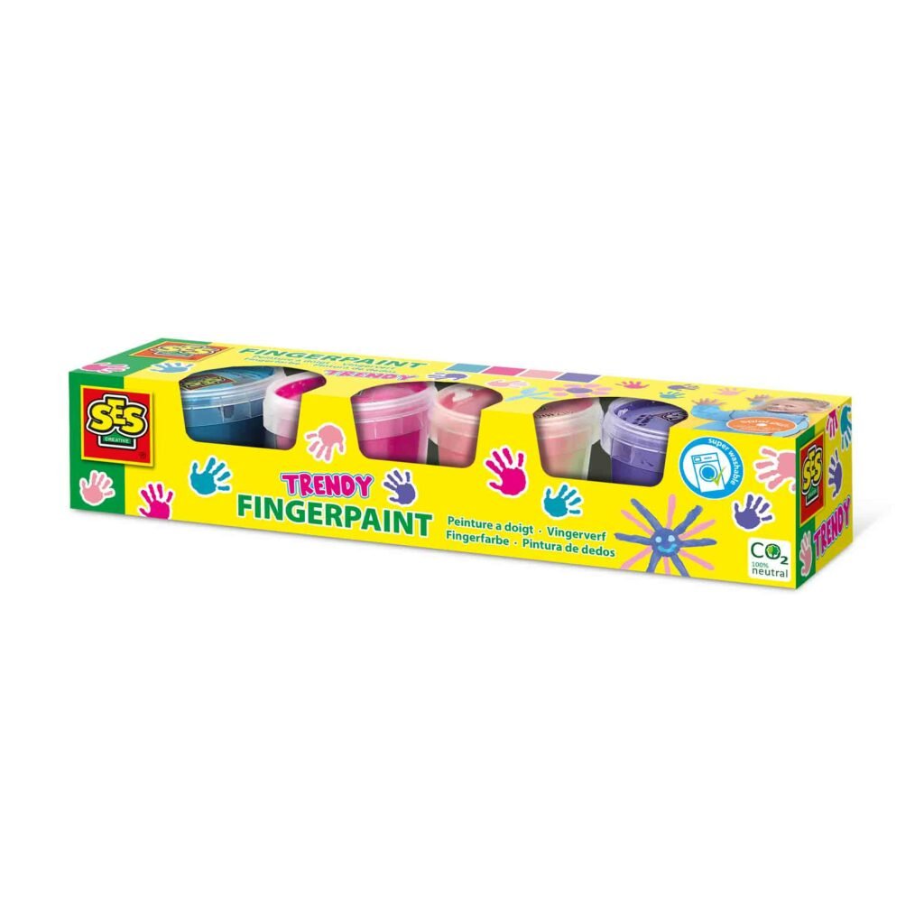 Ses Creative, Malowanie Palcami, 110 Ml, 4 Szt.