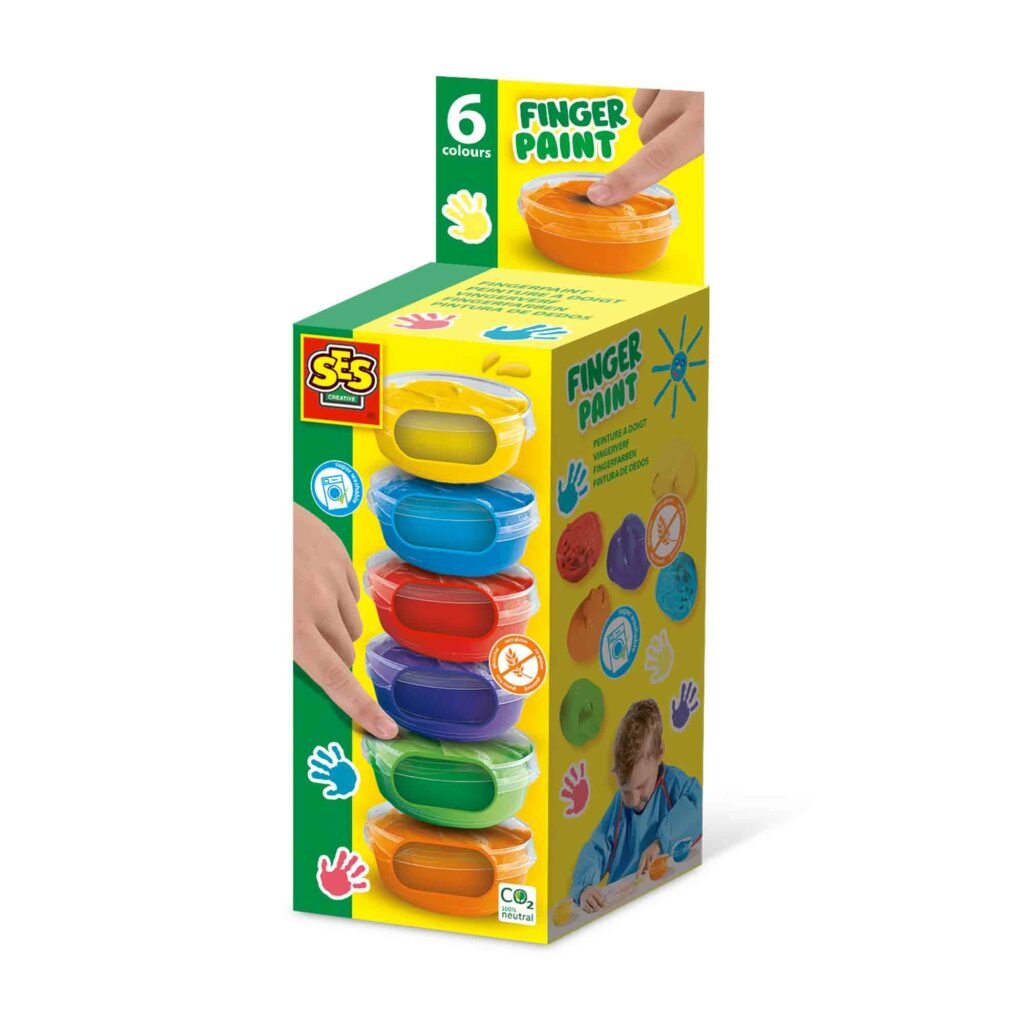 Ses Creative, Malowanie Palcami, 45 Ml, 6 Szt.