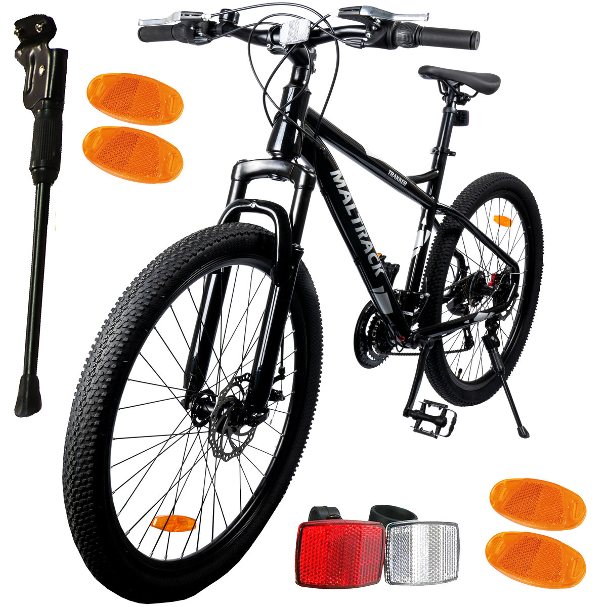 'Rower Górski MTB MalTrack BLACK LIGHT GRAY TRAKKER 26'''''