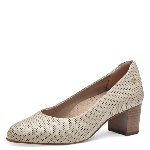 Tamaris Damskie 8-82401-42 czółenka, kość słoniowa, 41 EU szerokie, kość słoniowa, 41 EU Weit
