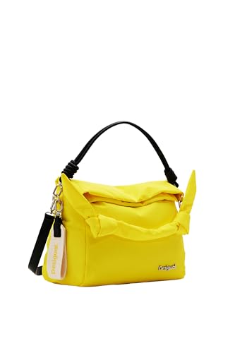 Desigual Women's PRIORI LOVERTY 3.0 Accessories Nylon Hand Bag, Yellow, żółty
