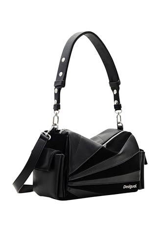 Desigual Women's Machina Habana Accessories PU Hand Bag, Black, czarny