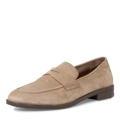 MARCO TOZZI Męskie klapki Guido Maria Kretscher, skóra, 2-14200-42 płaskie pantofle, taupe suede, 43 EU, taupe Suede, 43 EU
