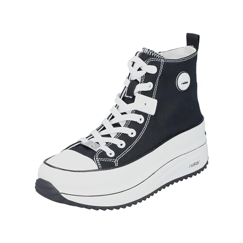 Rieker Damskie sztyblety 90010, czarne, rozmiar 39 EU, czarny, 39 EU