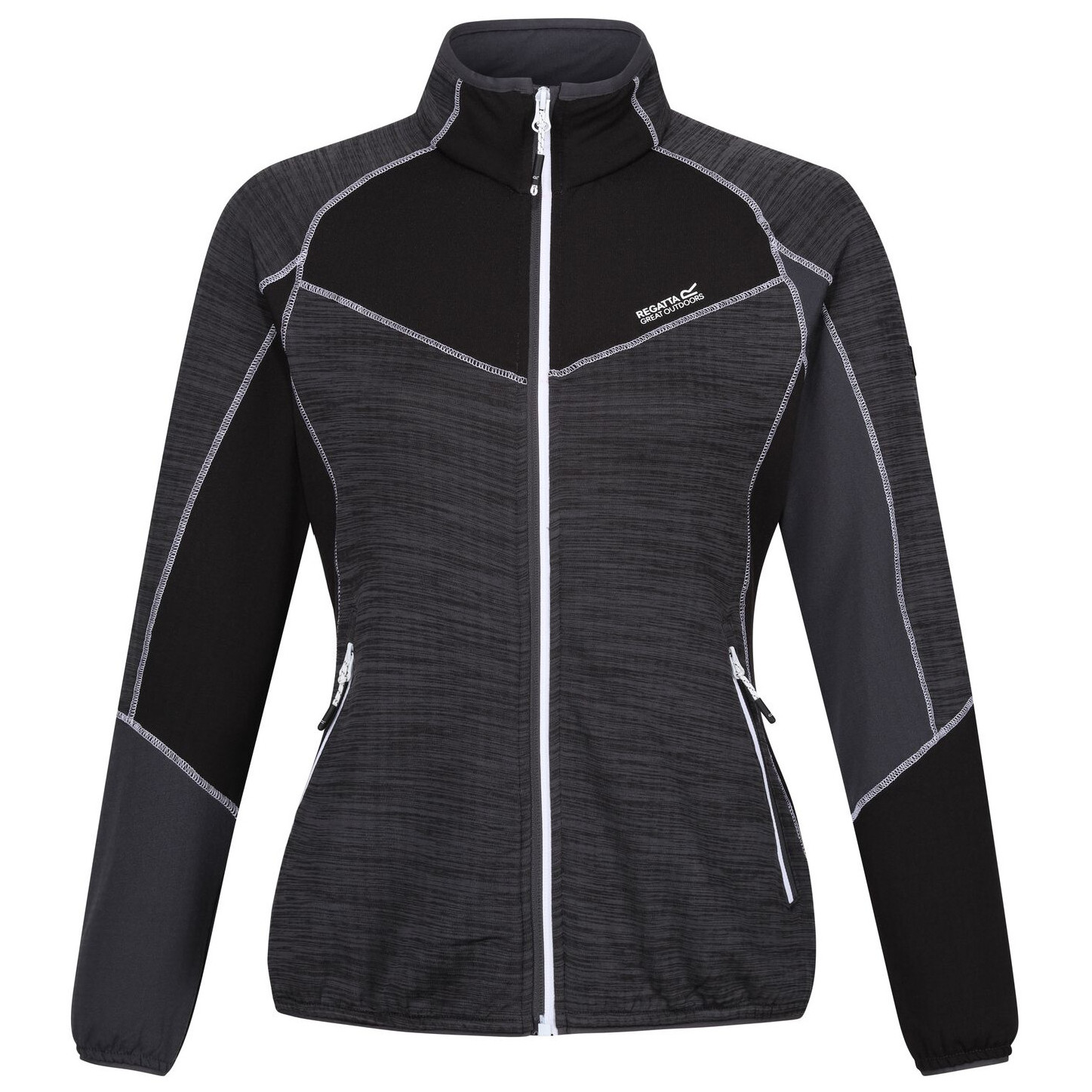 Bluza damska Regatta Wmn Hepley F Zip II Rozmiar: L / Kolor: szary/czarny