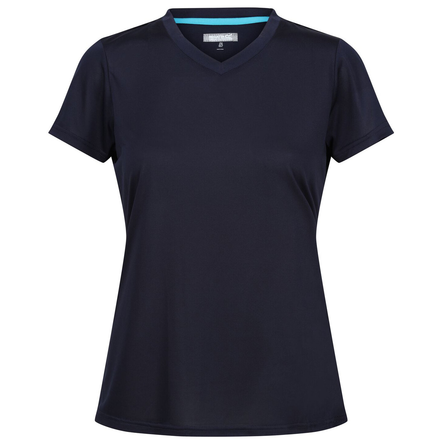 Koszulka damska Regatta Wmn Fingal V-Neck Rozmiar: XS / Kolor: ciemnoniebieski
