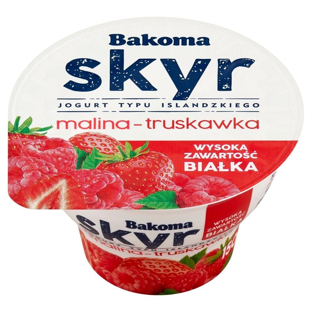 Bakoma Skyr Jogurt typu islandzkiego malina-truskawka 150 g