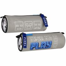Starpak Piórnik tuba 1 zamek Pixel szary 527231