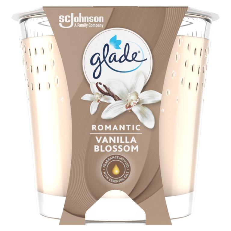 Glade Candle - Romantic Vanilla Blossom, świeca zapachowa, 129g