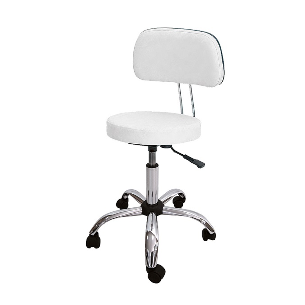 TF IV LUX Taboret fryzjerski Rodzaj obicia: Skaj Basic, Rodzaj podstawy: 4N