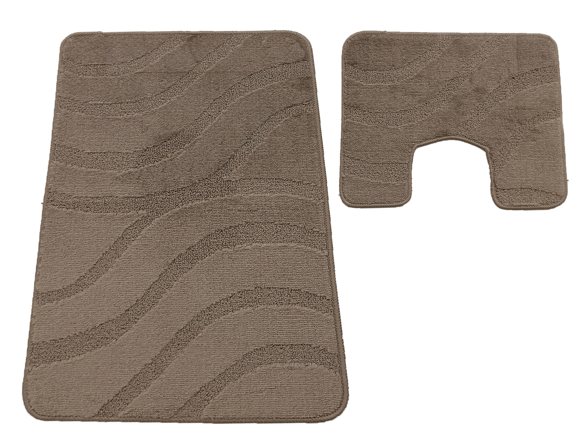 Kawowy zestaw dywaników łazienkowych T0-B31