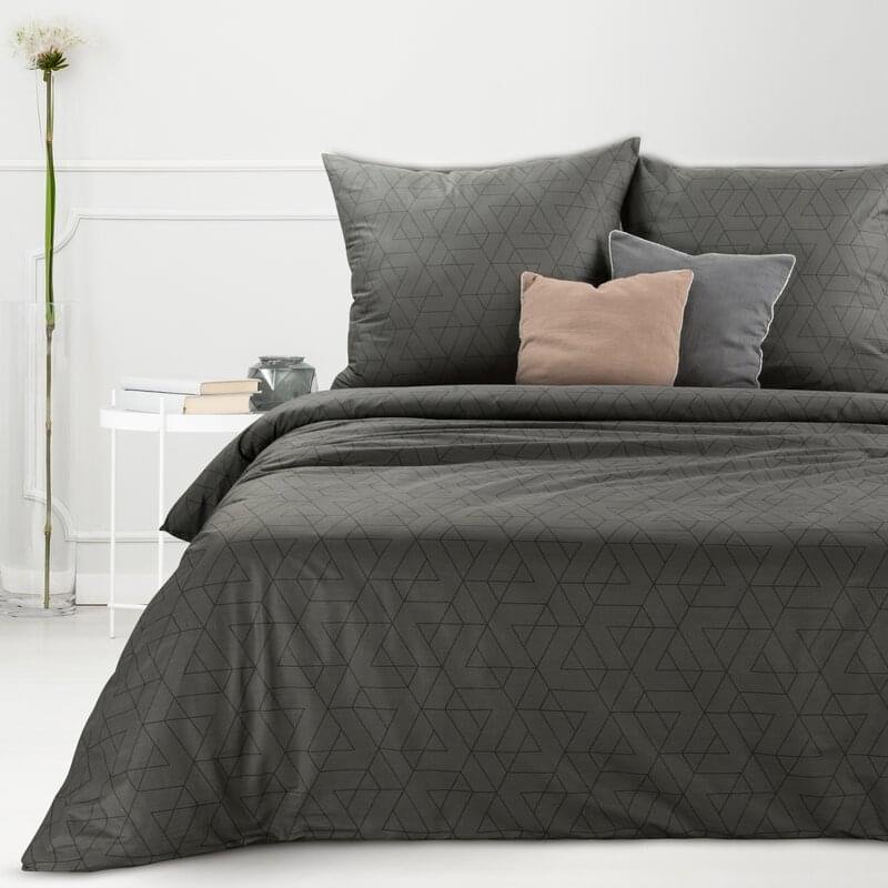 Pościel Bawełniana 220X200 Sara 11 Czarna Geometria Eurofirany