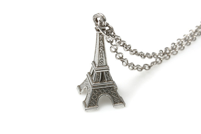 Wisiorek Naszyjnik Wieża Eifla Łańcuszek