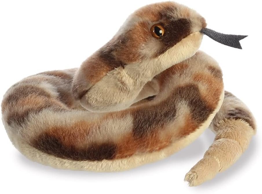 Pluszowy grzechotnik wąż maskotka dla dzieci 20 cm wysoka jakość idealny jako prezent