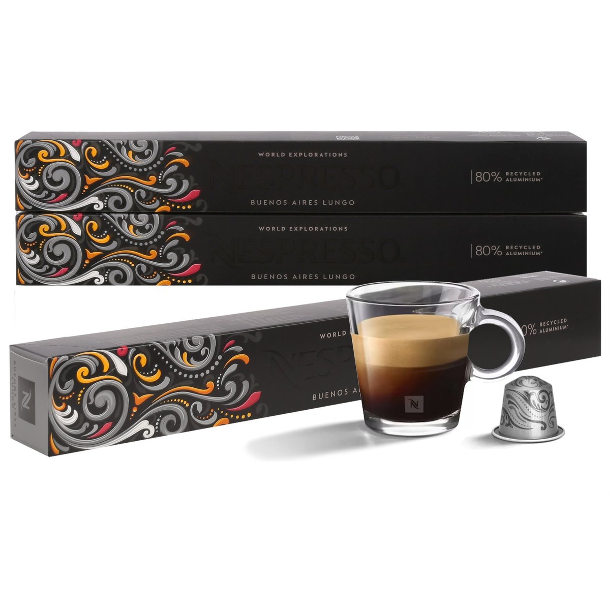 Kawa w kapsułkach o smaku Buenos Aires Lungo NESPRESSO 30 kapsułek