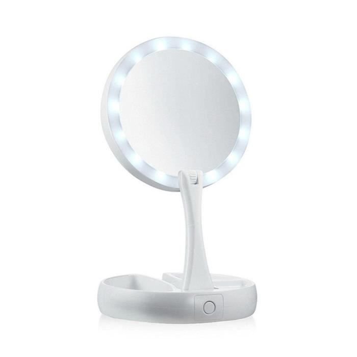 Lusterko do makijażu z diodami LED