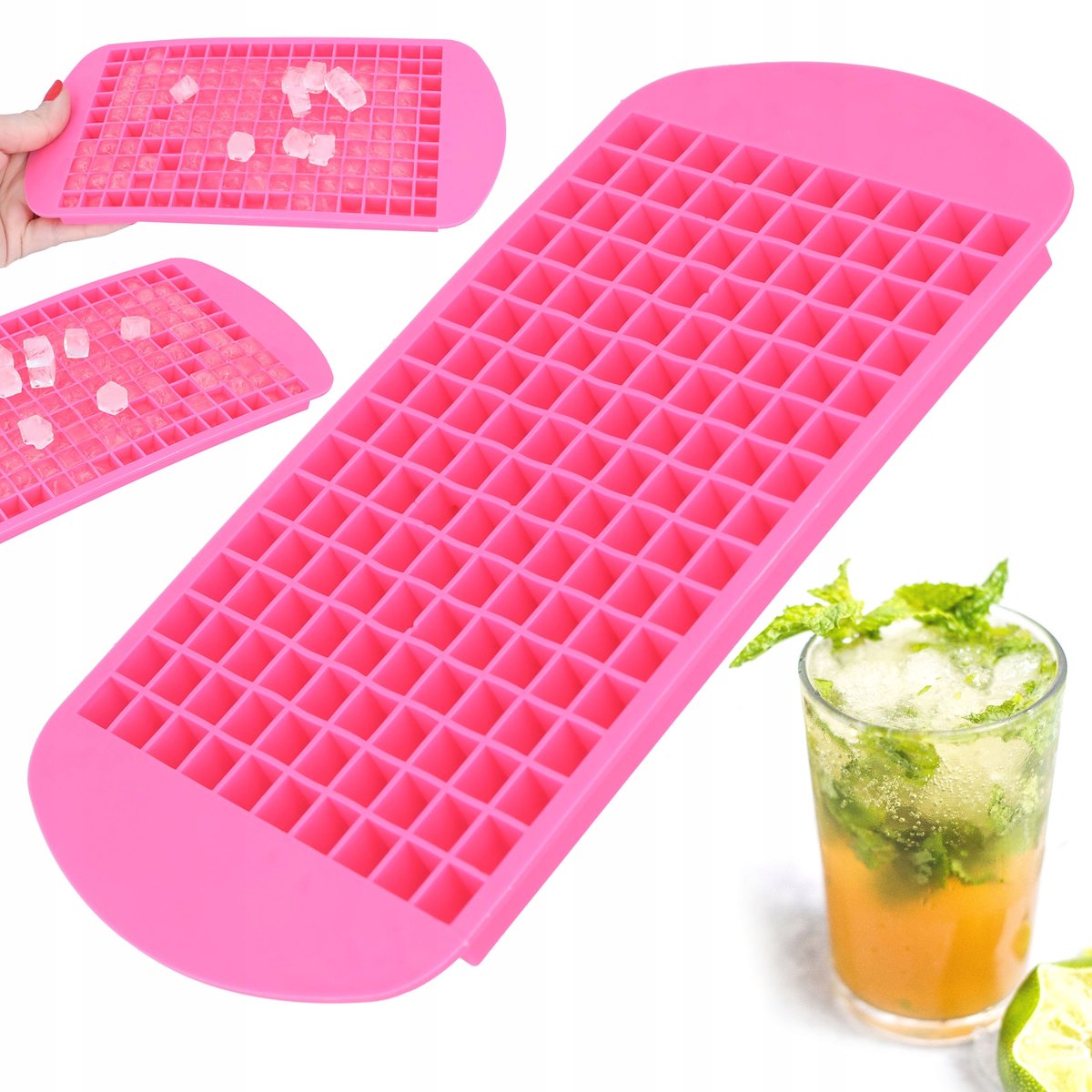 Pojemnik na kostki lodu forma do kostek 160 szt