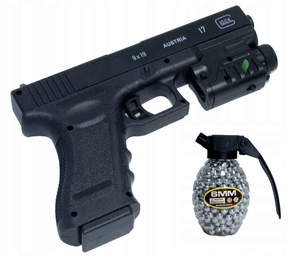 Pistolet na kulki GLOCK Pistolety + KULKI