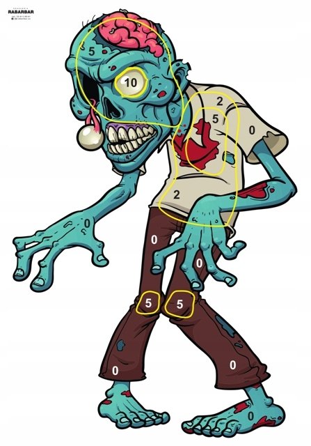 Tarcze strzeleckie ZOMBI TARCZA ZOMBIE